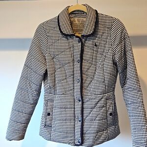 Jack Wills Womans Houndstooth Padded Coat